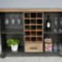 Industrial Metal Wine Cabinet On Wheels, thumbnail 1 of 3