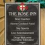 Rose Inn Personalised Home Pub Sign Man Cave Sign, thumbnail 6 of 9
