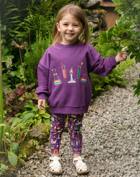 Purple Science Sweatshirt For Kids, 5 of 12