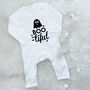 Boo Tiful Ghost Halloween Baby Outfit, thumbnail 2 of 3