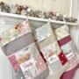 Luxury Patchwork Christmas Stocking, thumbnail 4 of 12