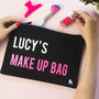 Personalised Name Slogan Make Up Bag, thumbnail 3 of 5