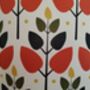 Tree Leaf Lampshade Retro Leaves Pattern Terracotta Orange Cotton Handmade Fabric Drum Table Floor Or Ceiling Pendant Lamp Shade, thumbnail 5 of 7