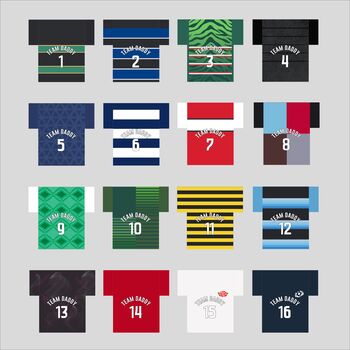 Personalised Rugby Shirt Can Cooler, 2 of 3