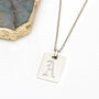 Personalised Sterling Silver Gold Plated Tag Necklace, thumbnail 1 of 4
