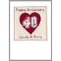 Personalised Ruby 40th Wedding Anniversary Card, thumbnail 7 of 12