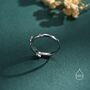 Sterling Silver Double Snake Ring, thumbnail 5 of 12