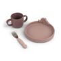 Children's Dinner Set With Cup, Plate, And Fork Taupe, thumbnail 2 of 7