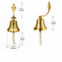Marine Brass Wall Hanging Bell, thumbnail 7 of 12