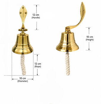 Marine Brass Wall Hanging Bell, 7 of 12