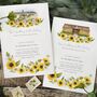 Sunflowers Wedding Invitation Suite, thumbnail 1 of 7