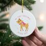 Personalised 1st Christmas Reindeer Decoration, thumbnail 6 of 6