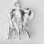 Elephant Necklace/Pendant In Solid Sterling Silver, thumbnail 2 of 2