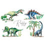 Personalised Dinosaurs Children's Art Print, thumbnail 4 of 6