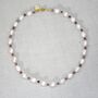 Pink Tourmalines And Baroque Pearls Necklace, thumbnail 5 of 6