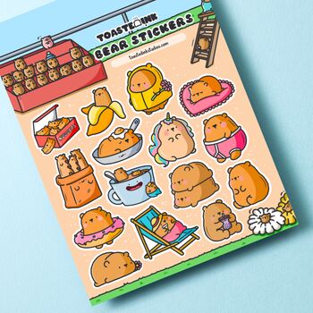 Bear Sticker Sheet | Cute Stickers, 3 of 5