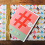 Mini Hashtag Hugs Card, thumbnail 1 of 5