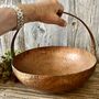 Vintaged Copper Bowl Planter With Handle, thumbnail 8 of 8