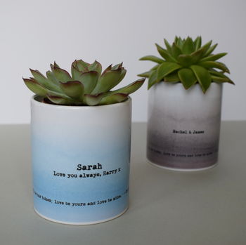 Watercolour Wash Personalised Quotation Pot, 2 of 5
