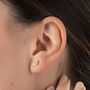 Sparkling Three Petal Earrings, thumbnail 1 of 6