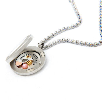 Personalised Locket Necklace For Luck And Love, 3 of 5