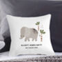 Safari Elephant Personalised Cushion, thumbnail 1 of 2