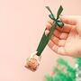 Hand Painted Mini Ceramic Mug Christmas Ornament With Flower, thumbnail 3 of 5