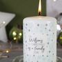 First Christmas As A Family Snowflake Candle, thumbnail 4 of 6