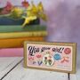 You Grow Girl! Mini Matchbox Cross Stitch Kit, thumbnail 5 of 6
