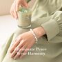 Jade Silver Bracelet And Crystal Candle Gift Set, thumbnail 4 of 10