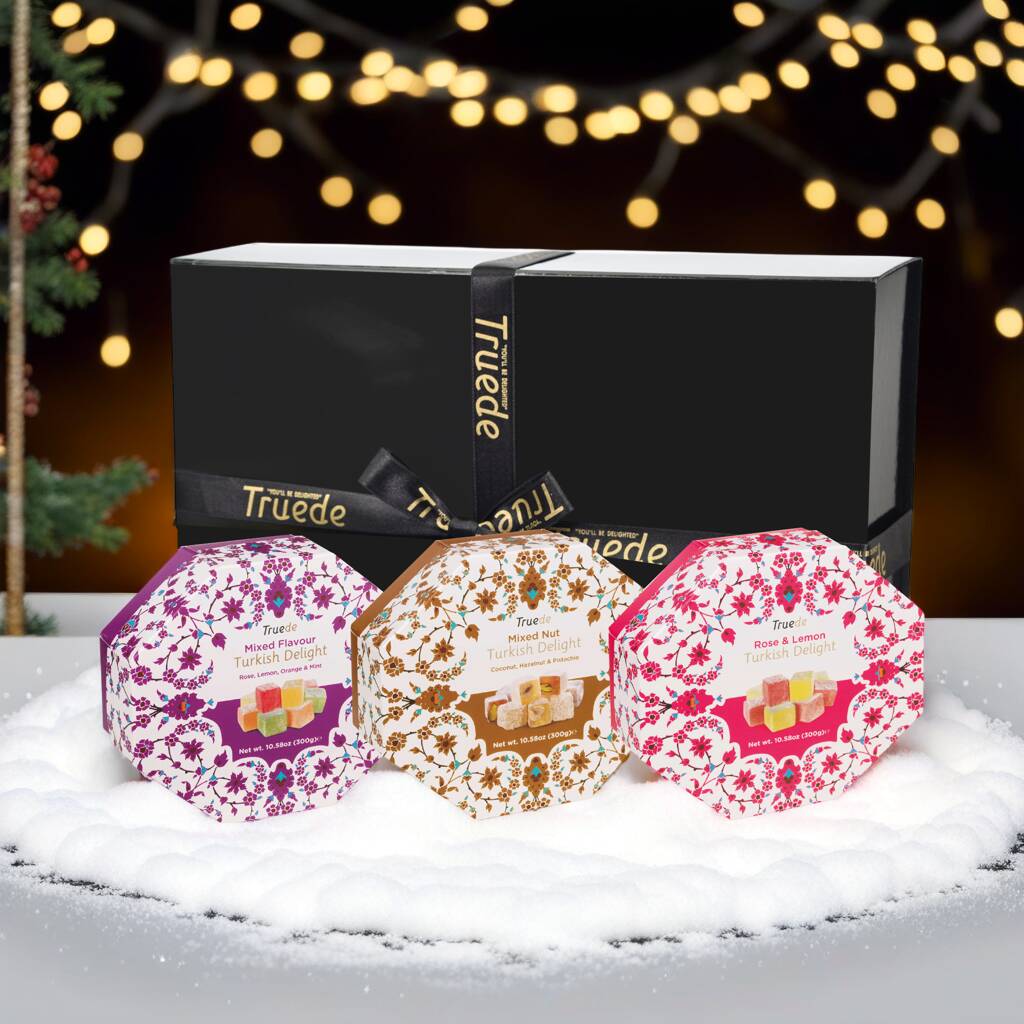 Christmas Triple Turkish Delight Set, 1 of 9