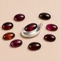 Personalised Sterling Silver Garnet Gemstone Photo Locket Necklace, thumbnail 3 of 6