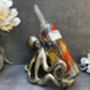 Silver Octopus Wine Bottle Holder Fun Freestanding Rack, thumbnail 1 of 12