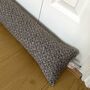 Personalised Brown Draught Excluder Cushion, thumbnail 1 of 5