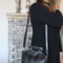 Leather Handbag Black Crossbody, thumbnail 3 of 12