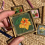Nasturtium Hand Embroidered Framed Keepsake, thumbnail 6 of 6