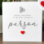 Personalised Handmade Christmas Card For A Special Person, thumbnail 3 of 4