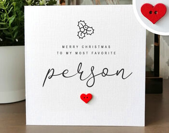Personalised Handmade Christmas Card For A Special Person, 3 of 4