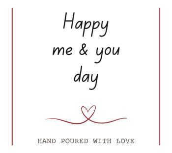 Happy You And Me Day Anniversary Scented Candle Gift For Him And Her, 5 of 7