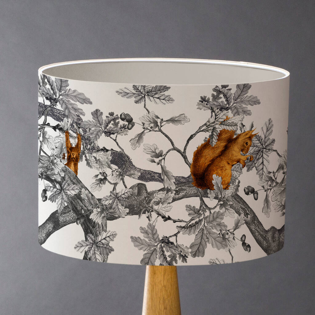 Red Squirrels Lampshade, 1 of 6