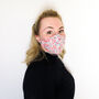 Women's Face Covering Pink Wiltshire Berry, thumbnail 5 of 6