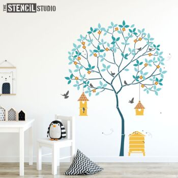 Round Tree With Birds And Bees Stencil Pack, 6 of 10