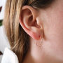 Textured Hoop Earrings, thumbnail 2 of 6