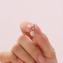 Sterling Silver Shell Huggie Hoops, thumbnail 3 of 11