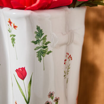 Personalised Large Floral Welly Boots Planter, 2 of 5