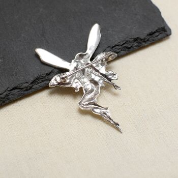 Sterling Silver And Shell Fairy Brooch, 3 of 3