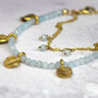Layered Aquamarine Charm Bracelet, thumbnail 4 of 11