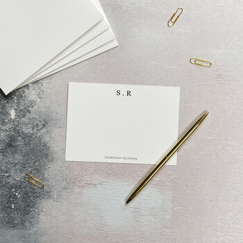 Personalised Monogram Correspondence Cards, 3 of 8