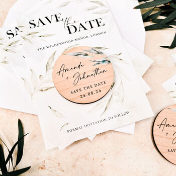 Save The Date Wedding Magnet Cards, 8 of 10