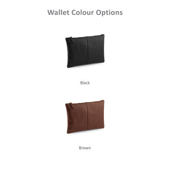 Personalised Black Nuhide Travel Wallet, 6 of 7